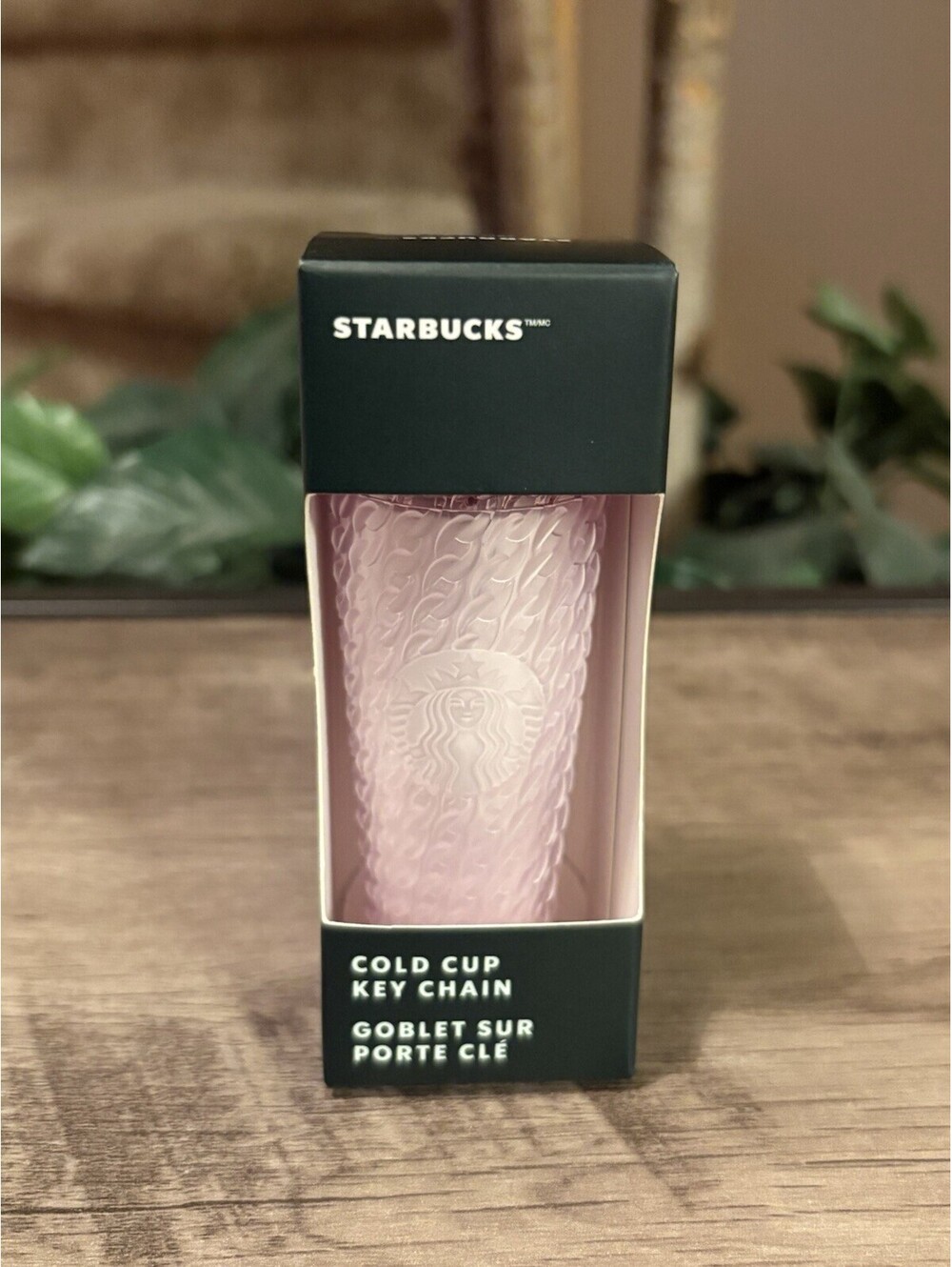 Starbucks Spring 2024 Mini Cold Cup Tumbler Keychain Pink Soft Touch NIB